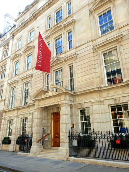 ロンドンのクリスティーズ london christie's