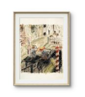 Limited Edition Giclée Print - "Gondoliers at Night"