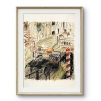 Limited Edition Giclée Print - "Gondoliers at Night"