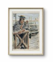 Limited Edition Giclée Print - "Gondolier on a call"