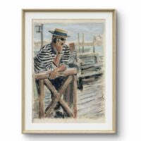 Limited Edition Giclée Print - "Gondolier on a call"