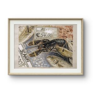 Limited Edition Giclée Print - "Last lobster at Rialto market"